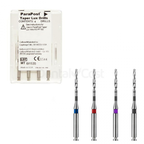 BROCAS TAPER LUX: Cónicas para postes dentales