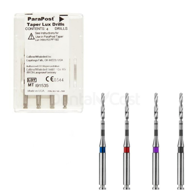BROCAS TAPER LUX: Cónicas para postes dentales